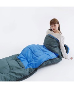 220cm x 75cm 4 Season Cotton Sleeping Bag and 190cm x 60cm Foot Operated TPU Self Inflatable Air Sleeping Pad Bundle