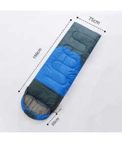 220cm x 75cm 4 Season Cotton Sleeping Bag and 190cm x 60cm Foot Operated TPU Self Inflatable Air Sleeping Pad Bundle