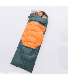 220cm x 75cm 4 Season Cotton Sleeping Bag and 190cm x 60cm Foot Operated TPU Self Inflatable Air Sleeping Pad Bundle