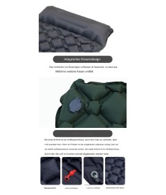 Foot-operated TPU Self Inflatable Air Camping Sleeping Pad