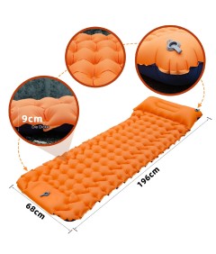 Plus Size Foot-operated TPU Self Inflatable Air Camping Sleeping Pad