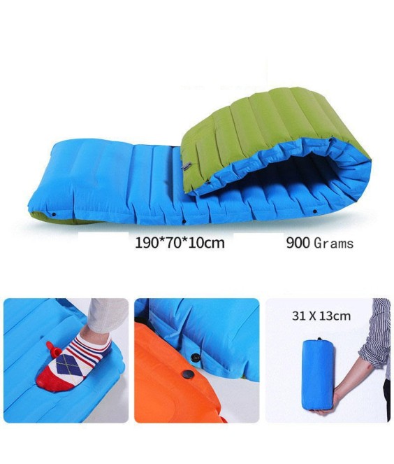 Automatic Inflatable TPU Sleeping Pad Outdoor Camping Traveling Moisture-proof Ultralight Air Mat Tent Portable Air Mattress