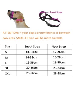 Adjustable Loop Nylon Fabric Dog Muzzle Anti-Biting Anti-Barking Anti-Chewing for Puppy to Medium Large Dog Training