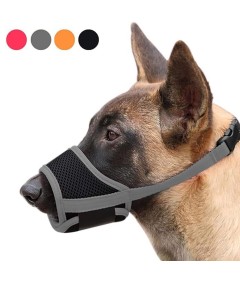 Adjustable Loop Mesh Fabric Dog Muzzle Anti-Biting Anti-Barking Anti-Chewing for Puppy to Medium Large Dog Training