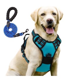 Night Reflective No-Pull Dog Harness with Handle and Slip Leads for Puppy to Medium Large Dog Training