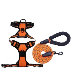 Night Reflective No-Pull Dog Harness with Handle and Slip Leads for Puppy to Medium Large Dog Training