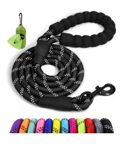 Night Reflective Slip Leads for Dogs 1.2-3 Meter Dog Leash with Padded Handle Strong Rope No Pull Pet Training Leash