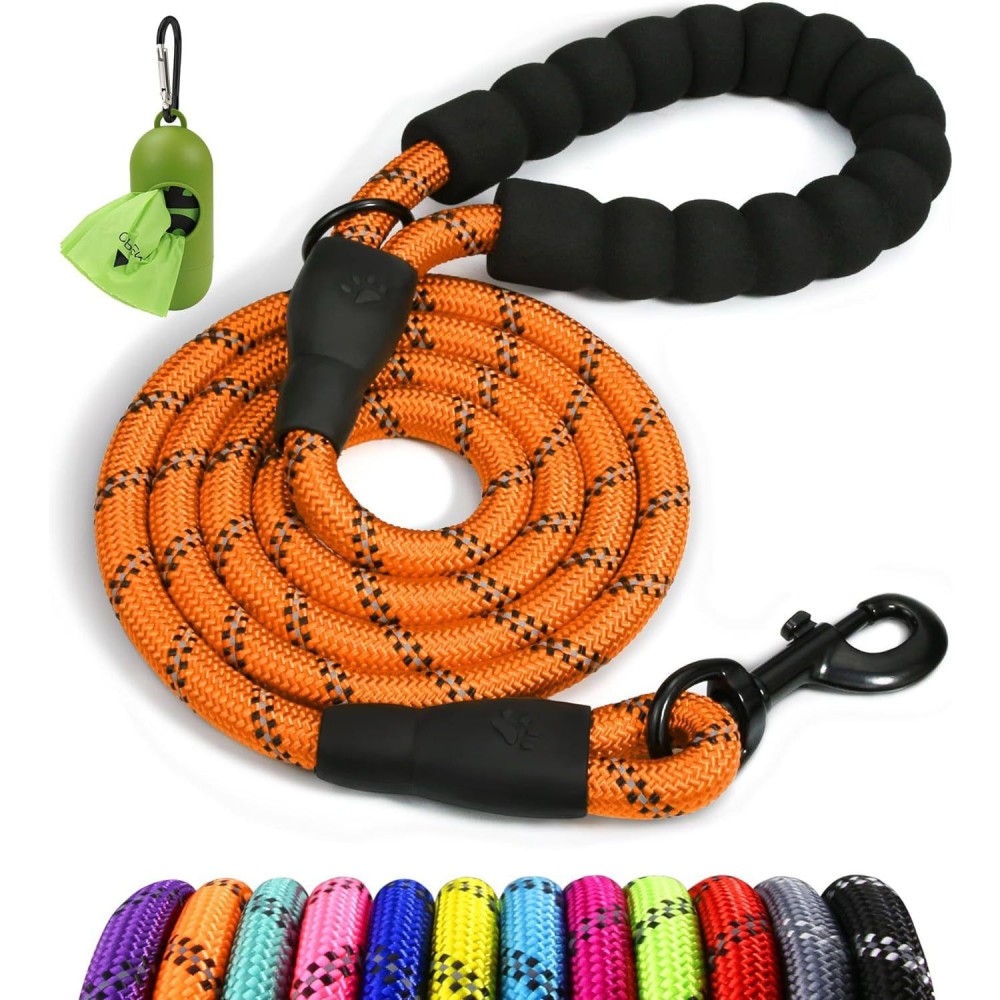 Night Reflective Slip Leads for Dogs 1.2-3 Meter Dog Leash with Padded Handle Strong Rope No Pull Pet Training Leash