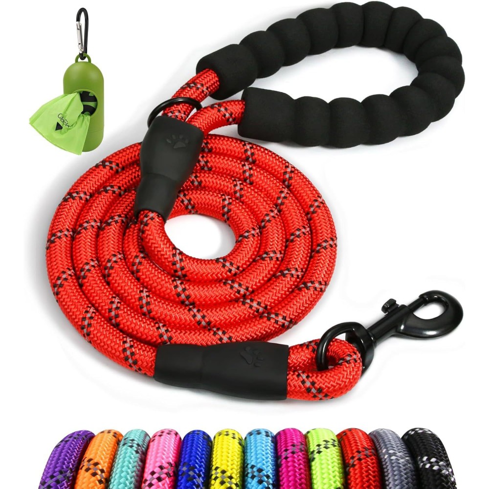 Night Reflective Slip Leads for Dogs 1.2-3 Meter Dog Leash with Padded Handle Strong Rope No Pull Pet Training Leash