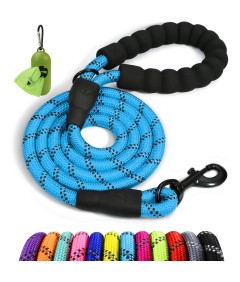 Night Reflective Slip Leads for Dogs 1.2-3 Meter Dog Leash with Padded Handle Strong Rope No Pull Pet Training Leash