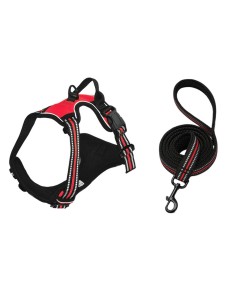 Night Reflective No-Pull Dog Harness with Handle and Slip Leads for Puppy to Medium Large Dog Training