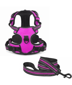 Night Reflective No-Pull Dog Harness with Handle and Slip Leads for Puppy to Medium Large Dog Training