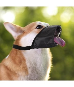 Adjustable Breathable Safety Polyester Dog Muzzles Anti-Biting Anti-Barking Anti-Chewing for Puppy to Medium Large Dog Training