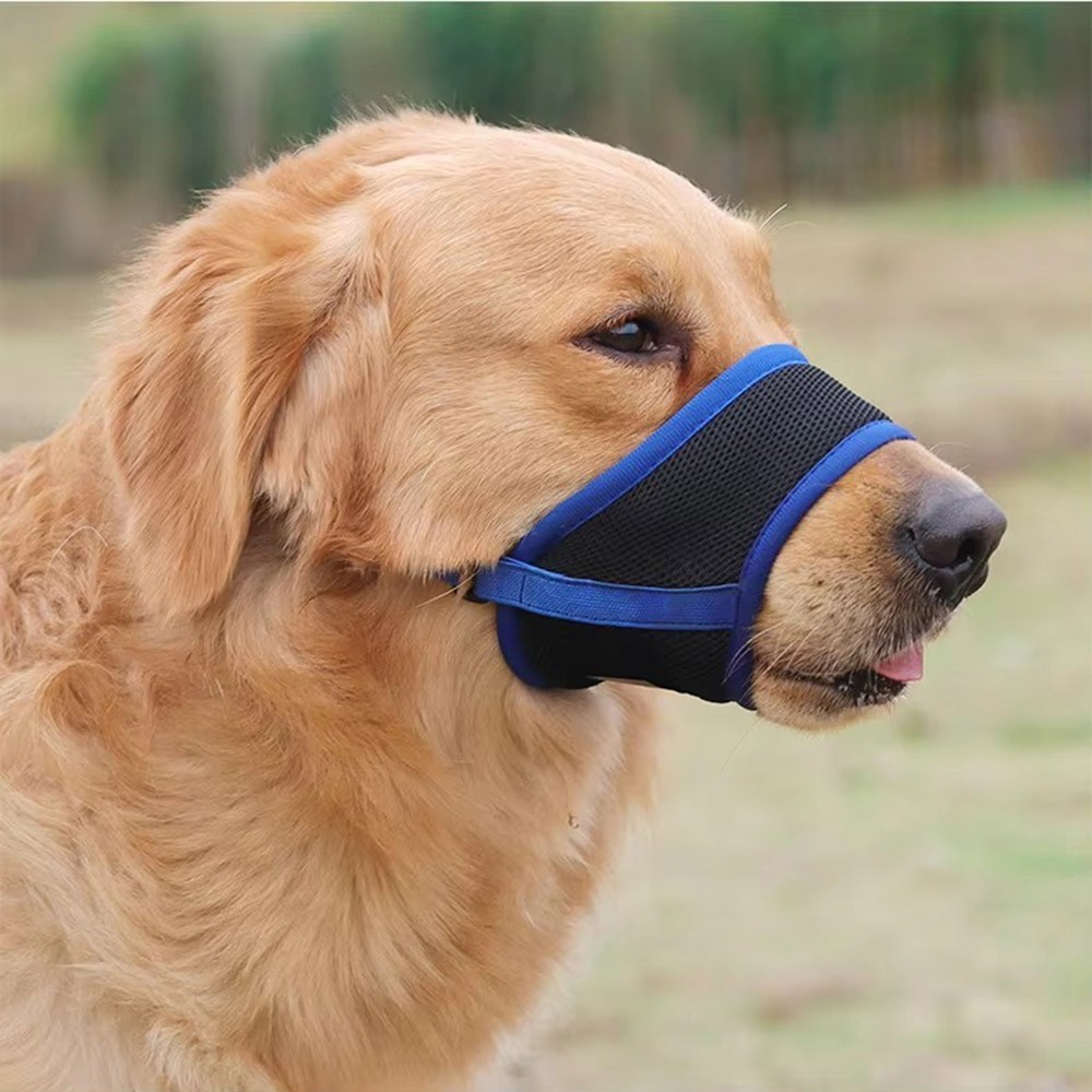 Soft Head Collar Adjustable Breathable Safety Dog Muzzles Anti-Biting Anti-Barking Anti-Chewing for Puppy to Medium Large Dog