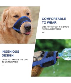 Soft Head Collar Adjustable Breathable Safety Dog Muzzles Anti-Biting Anti-Barking Anti-Chewing for Puppy to Medium Large Dog