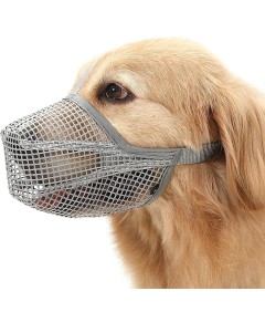 Adjustable Soft Mesh Nylon Dog Muzzle for Scavenging Biting Licking and Chewing for Small Medium Large Dogs Training