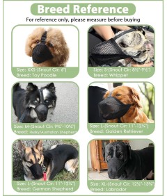 Adjustable Soft Mesh Nylon Dog Muzzle for Scavenging Biting Licking and Chewing for Small Medium Large Dogs Training