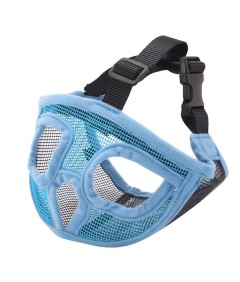 Adjustable Short Snout Breathable Mesh Dog Muzzle for British French Bulldog Shih Tzu Pug to Prevent Biting Barking Chewing