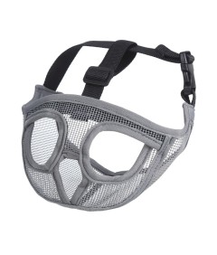 Adjustable Short Snout Breathable Mesh Dog Muzzle for British French Bulldog Shih Tzu Pug to Prevent Biting Barking Chewing