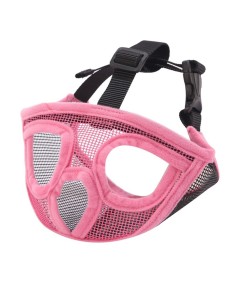 Adjustable Short Snout Breathable Mesh Dog Muzzle for British French Bulldog Shih Tzu Pug to Prevent Biting Barking Chewing