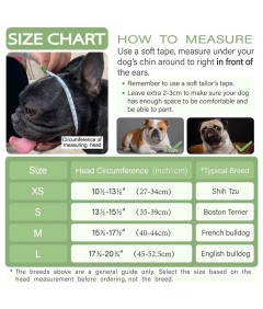 Adjustable Short Snout Breathable Mesh Dog Muzzle for British French Bulldog Shih Tzu Pug to Prevent Biting Barking Chewing