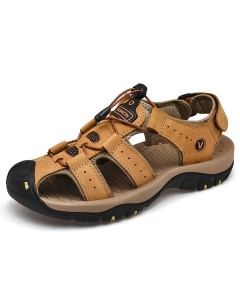 Sandalen aus echtem Leder für Herren Lässig zum Wandern Trekking oder Spazierengehen