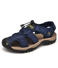 Sandalen aus echtem Leder für Herren Lässig zum Wandern Trekking oder Spazierengehen