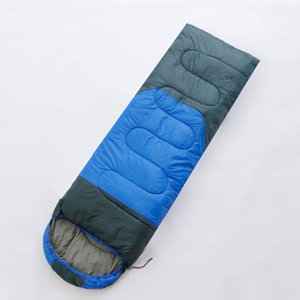 220cm x 75cm 4 Seasons Splice Color Cotton Sleeping Bag for Camping Hiking