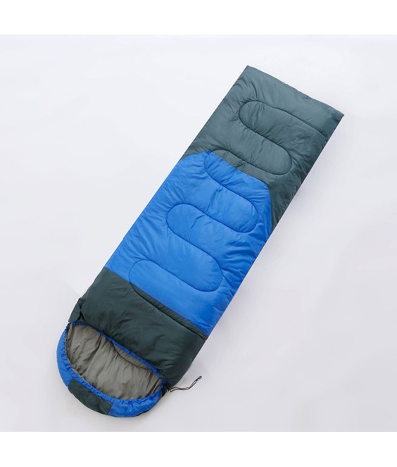 220cm x 75cm 4 Seasons Splice Color Cotton Sleeping Bag for Camping Hiking