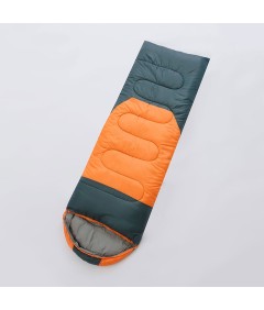 220cm x 75cm 4 Seasons Splice Color Cotton Sleeping Bag for Camping Hiking