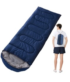 210cm x 75cm 4 Seasons Cotton Sleeping Bag for Camping Hiking