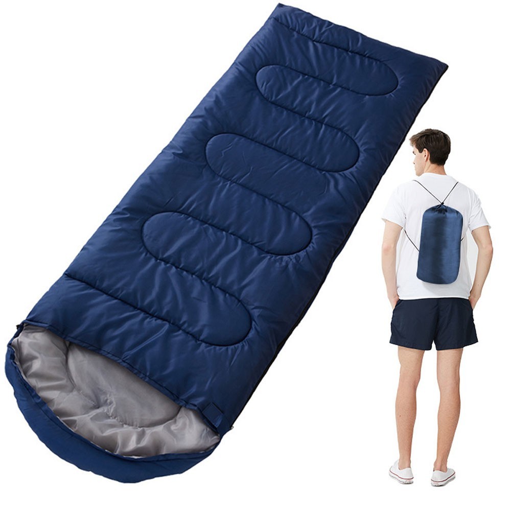 210cm x 75cm 4 Seasons Cotton Sleeping Bag for Camping Hiking