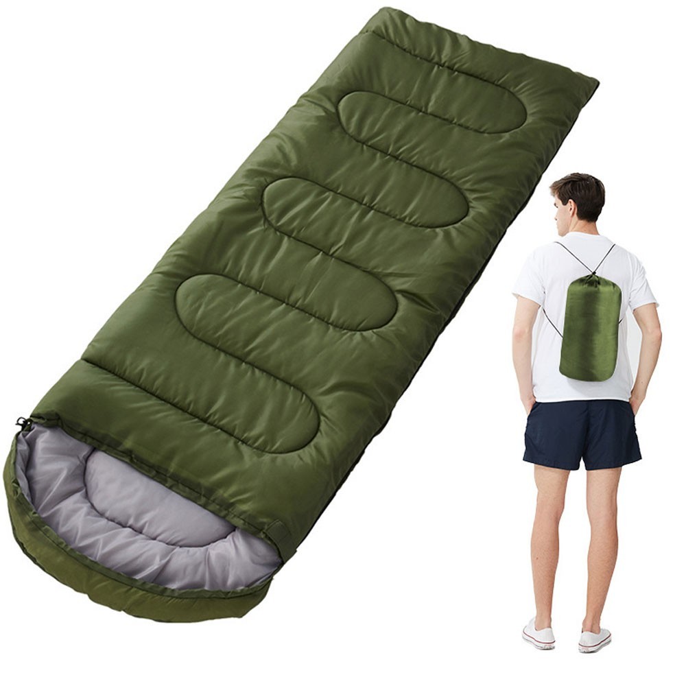 210cm x 75cm 4 Seasons Cotton Sleeping Bag for Camping Hiking