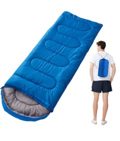 210cm x 75cm 4 Seasons Cotton Sleeping Bag for Camping Hiking