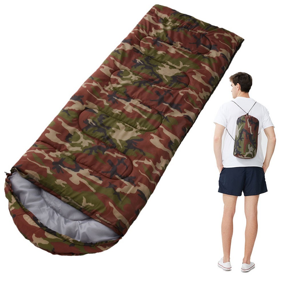 210cm x 75cm 4 Jahreszeiten Baumwoll Schlafsack für Camping Wandern