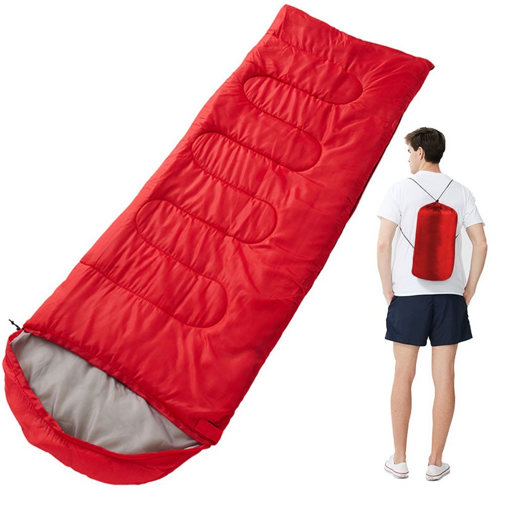 210cm x 75cm 4 Seasons Cotton Sleeping Bag for Camping Hiking