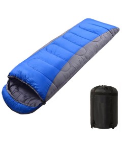 210cm x 75cm 4 Seasons Splice Color Cotton Sleeping Bag for Camping Hiking