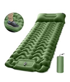 Wave Pattern Plus Size Foot Operated TPU Thickening Self Inflatable Camping Sleeping Pad