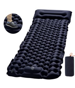 Foot-operated TPU Thickening Splicable Self Inflatable Air Camping Sleeping Pad