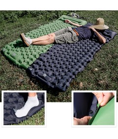 Foot-operated TPU Thickening Splicable Self Inflatable Air Camping Sleeping Pad