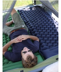 Foot-operated TPU Thickening Splicable Self Inflatable Air Camping Sleeping Pad