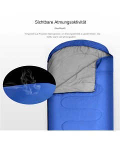 210cm x 75cm 4 Jahreszeiten Baumwoll Schlafsack für Camping Wandern