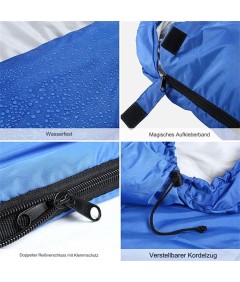 210cm x 75cm 4 Jahreszeiten Baumwoll Schlafsack für Camping Wandern